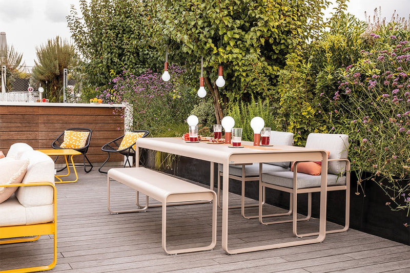 Bellevie Table with Storage - Fermob - Outdoor Furniture - Acapulco Blue - HORNE