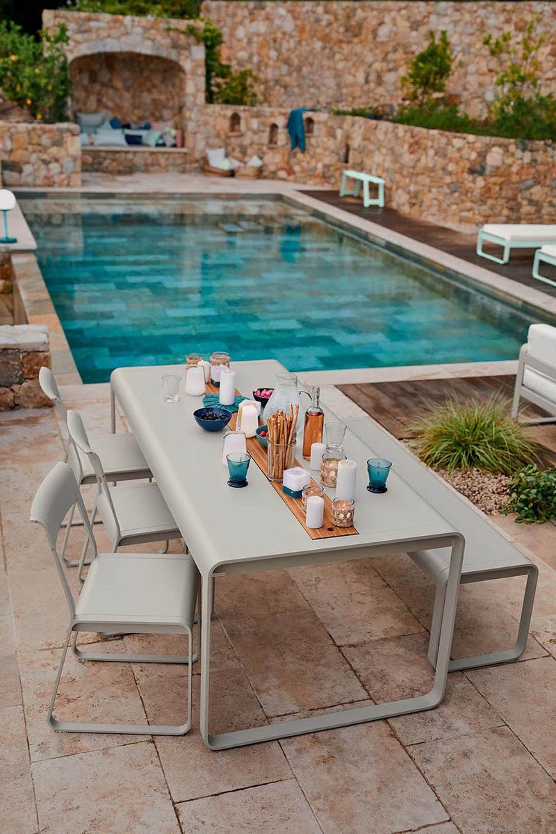 Bellevie Table with Storage - Fermob - Outdoor Furniture - Acapulco Blue - HORNE