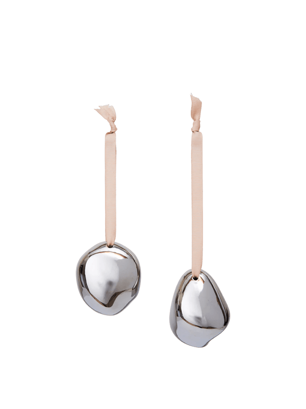Bellure Baubles - Set of 2 - Ferm Living Art + Objects - Silver - HORNE