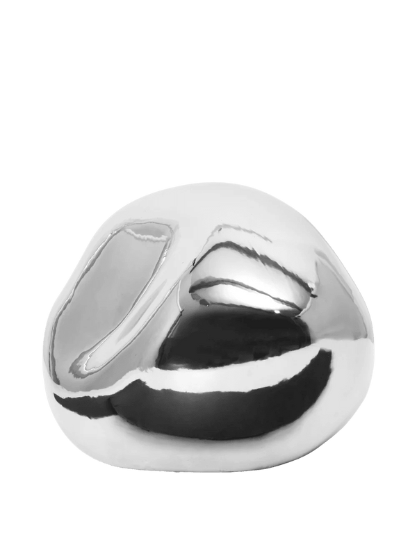 Bellure Piece - Round - Ferm Living Art + Objects - Silver - HORNE