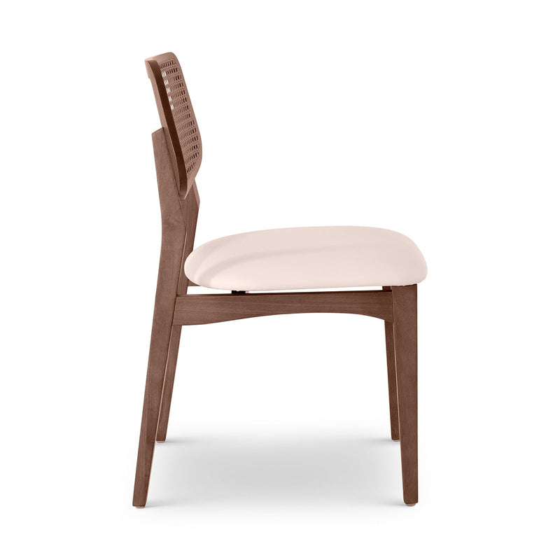 Beth 2.0 Cane Side Chair - Urbia Chairs - Medley Ivory Ebano Natural - HORNE