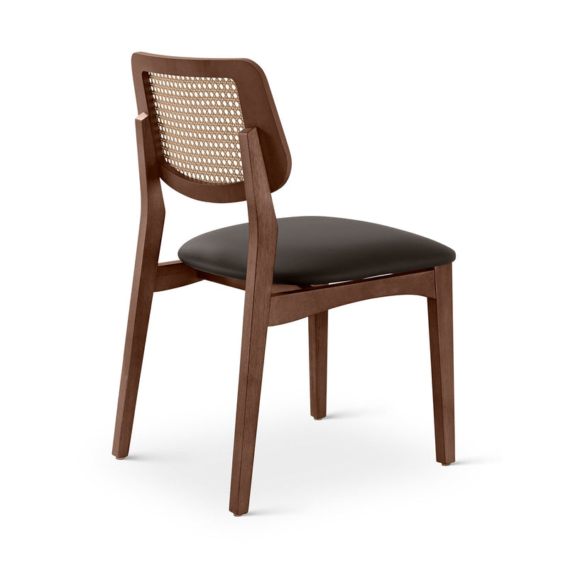 Beth 2.0 Cane Side Chair - Urbia Chairs - Medley Ivory Ebano Natural - HORNE