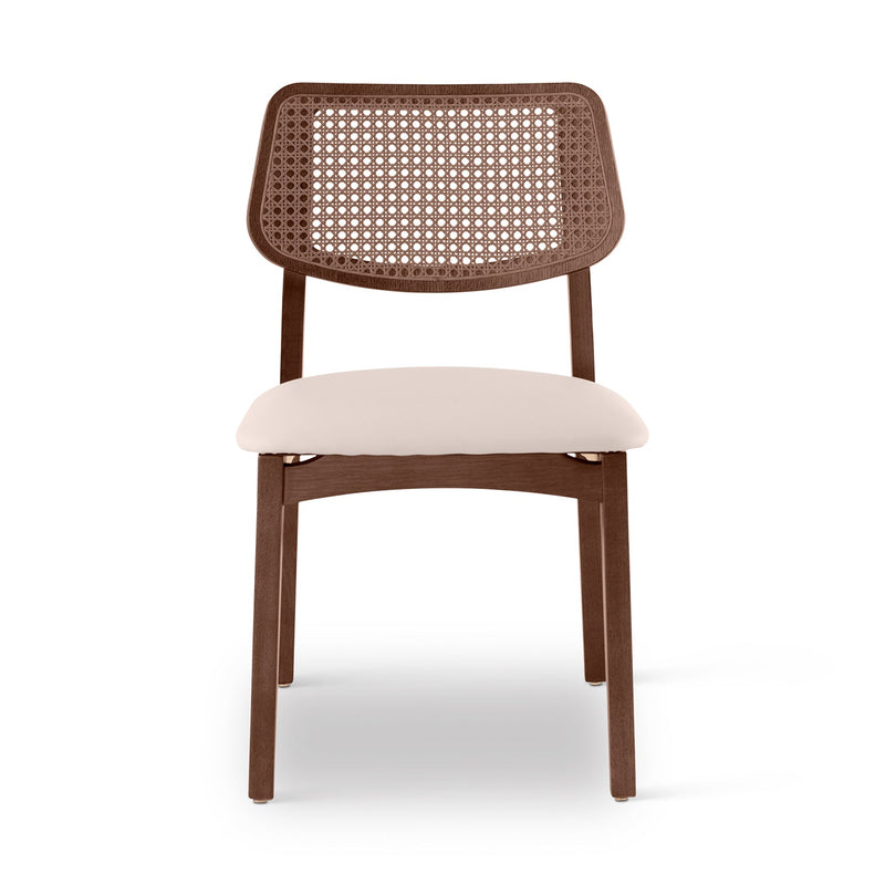 Beth 2.0 Cane Side Chair - Urbia Chairs - Medley Ivory Ebano Natural - HORNE