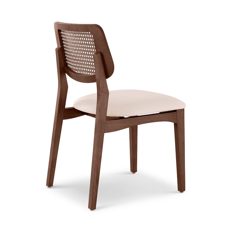 Beth 2.0 Cane Side Chair - Urbia Chairs - Medley Ivory Ebano Natural - HORNE