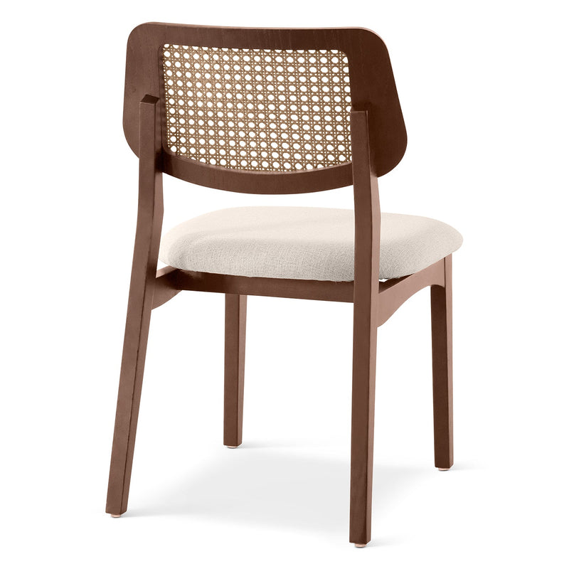 Beth 2.0 Cane Side Chair - Urbia Chairs - Medley Ivory Ebano Natural - HORNE