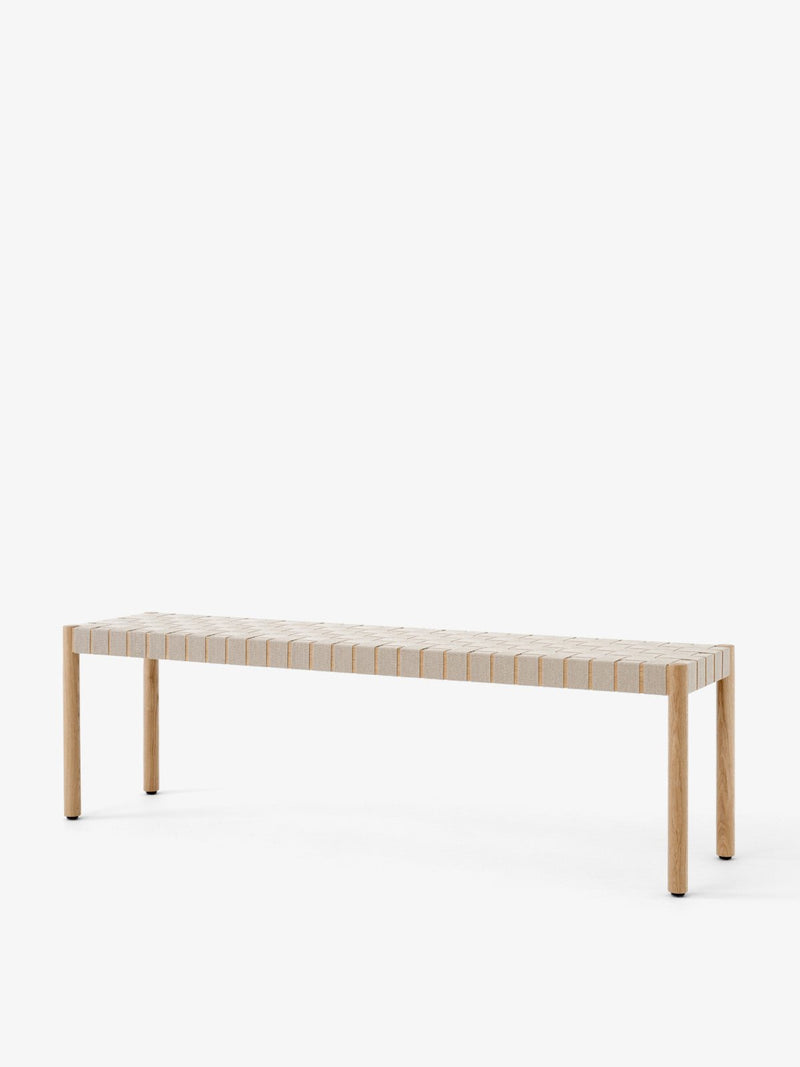 Betty Bench - &Tradition Stools + Benches + Ottomans - Smoked Oiled Oak with Natural Webbing - 41.3