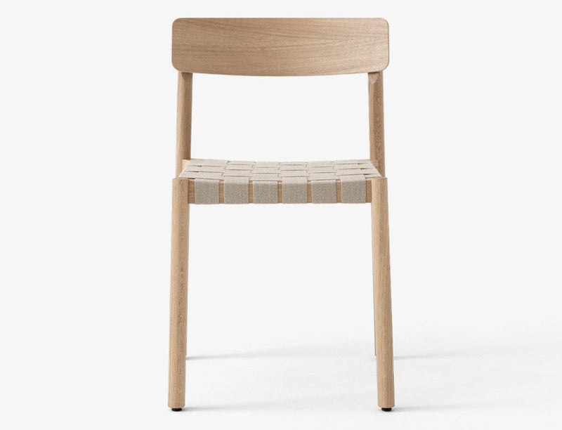 Betty Side Chair - No Upholstery - &Tradition Chairs - Smoked Oiled Oak with Natural Linen - HORNE