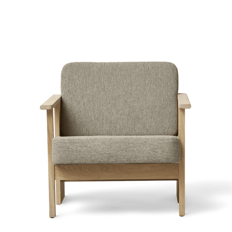 Block Lounge Chair - Form & Refine Chairs - Hallingdal 65 - Oak - HORNE