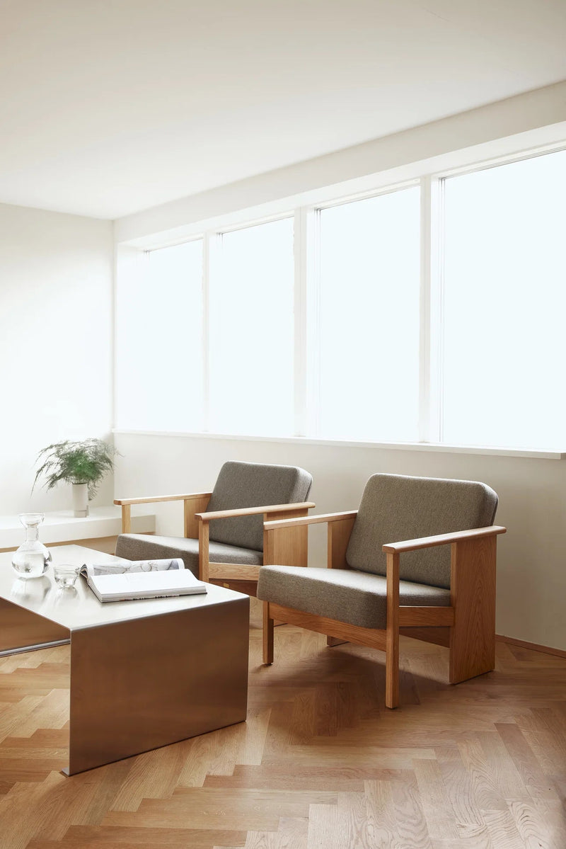 Block Lounge Chair - Form & Refine Chairs - Hallingdal 65 - Oak - HORNE