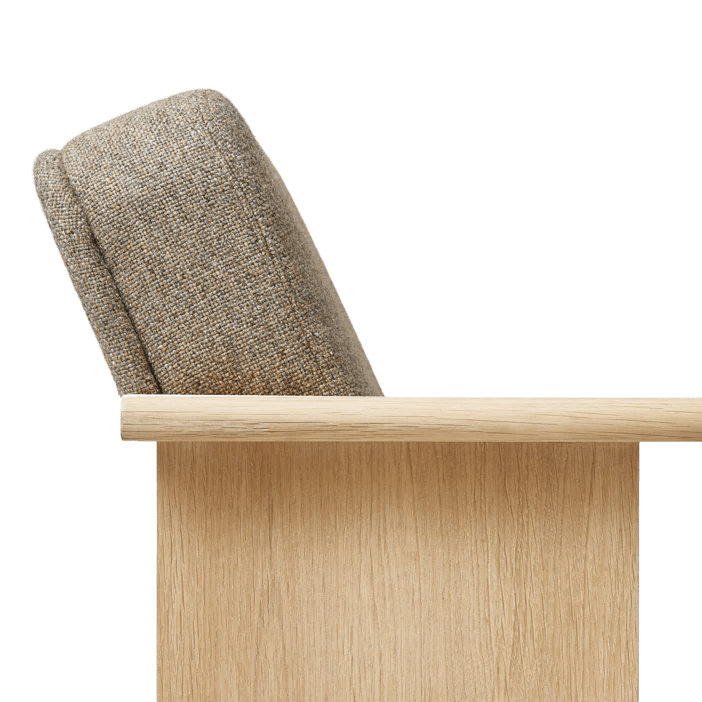 Block Lounge Chair - Form & Refine Chairs - Hallingdal 65 - Oak - HORNE