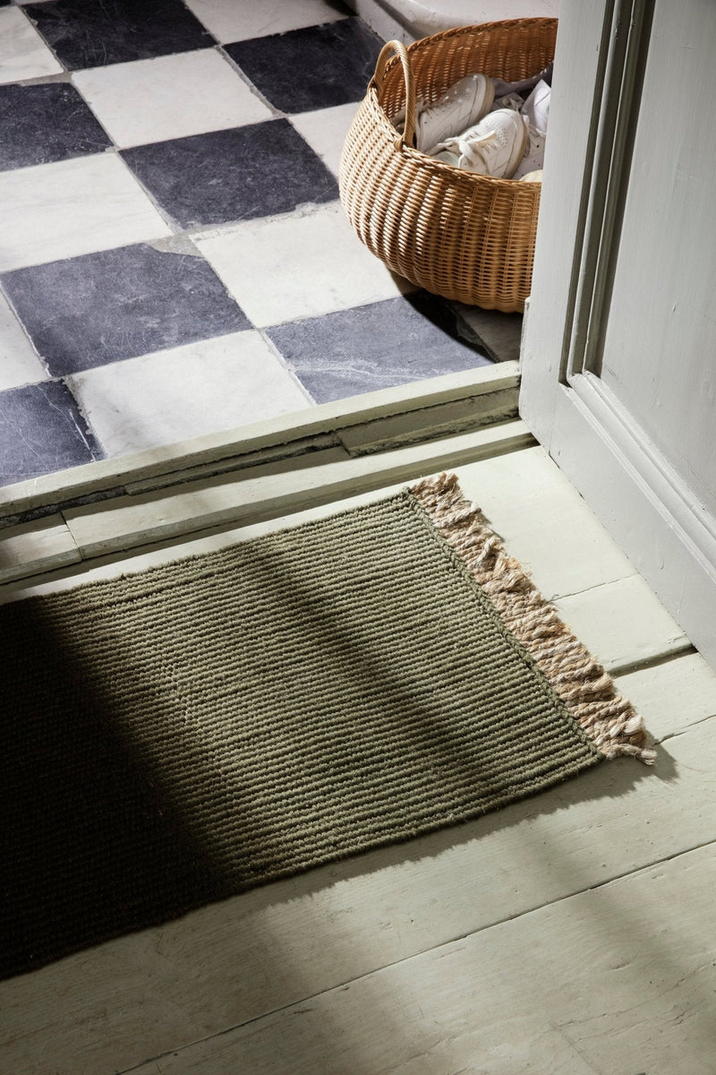 Block Mat - Ferm Living - Rugs - Black - HORNE