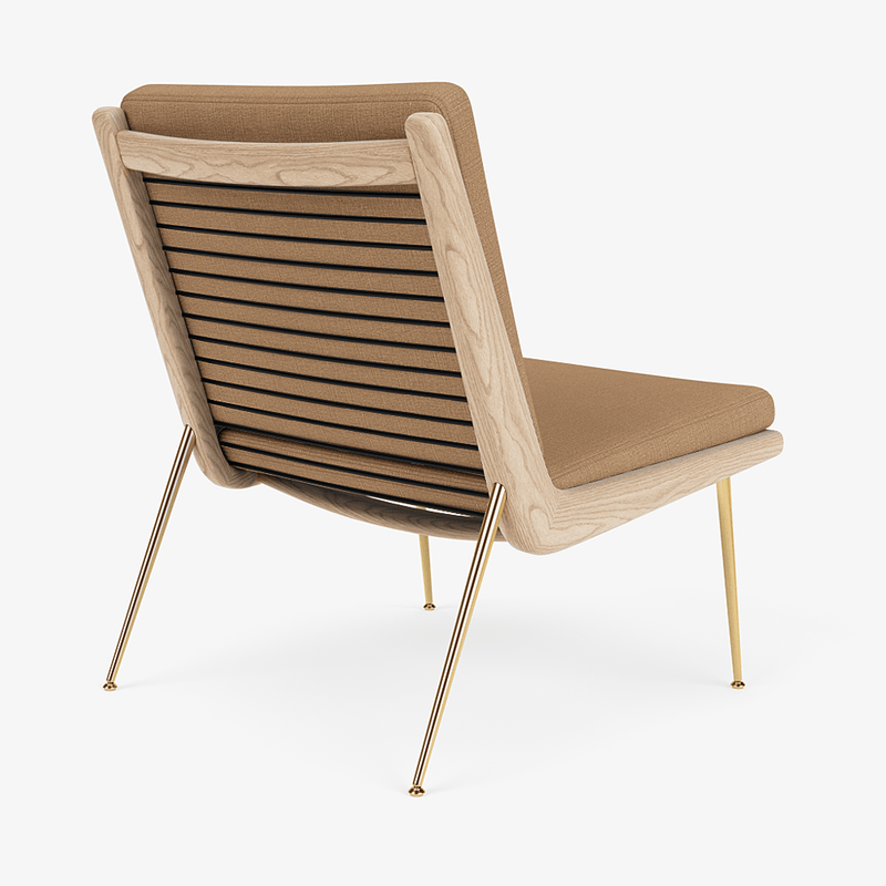 Boomerang Lounge Chair - Oiled Oak w/ Brass - &Tradition Chairs - Hot Madison 988 - HORNE