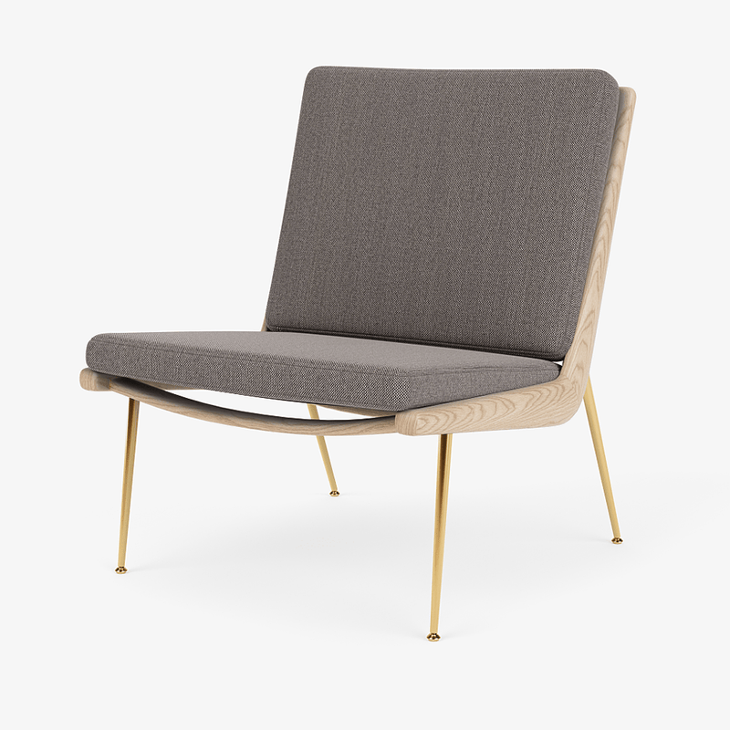 Boomerang Lounge Chair - Oiled Oak w/ Brass - &Tradition Chairs - Hot Madison 988 - HORNE