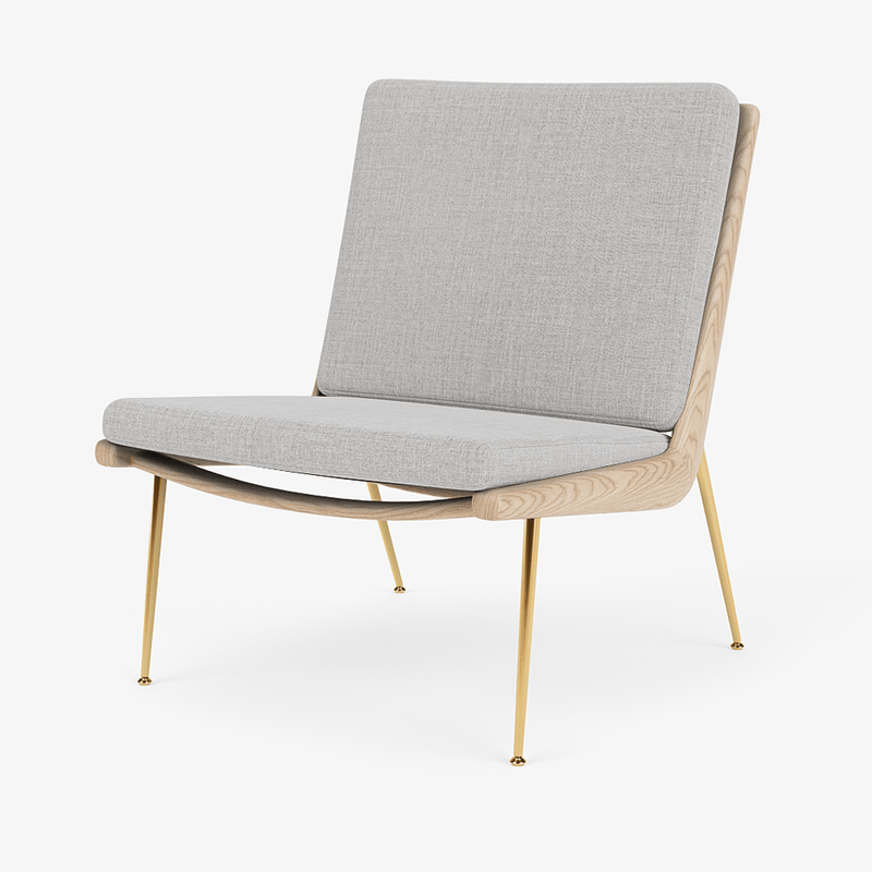 Boomerang Lounge Chair - Oiled Oak w/ Brass - &Tradition Chairs - Hot Madison 988 - HORNE