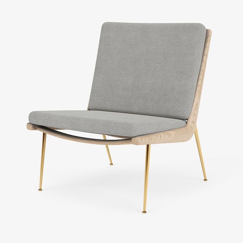 Boomerang Lounge Chair - Oiled Oak w/ Brass - &Tradition Chairs - Hot Madison 988 - HORNE