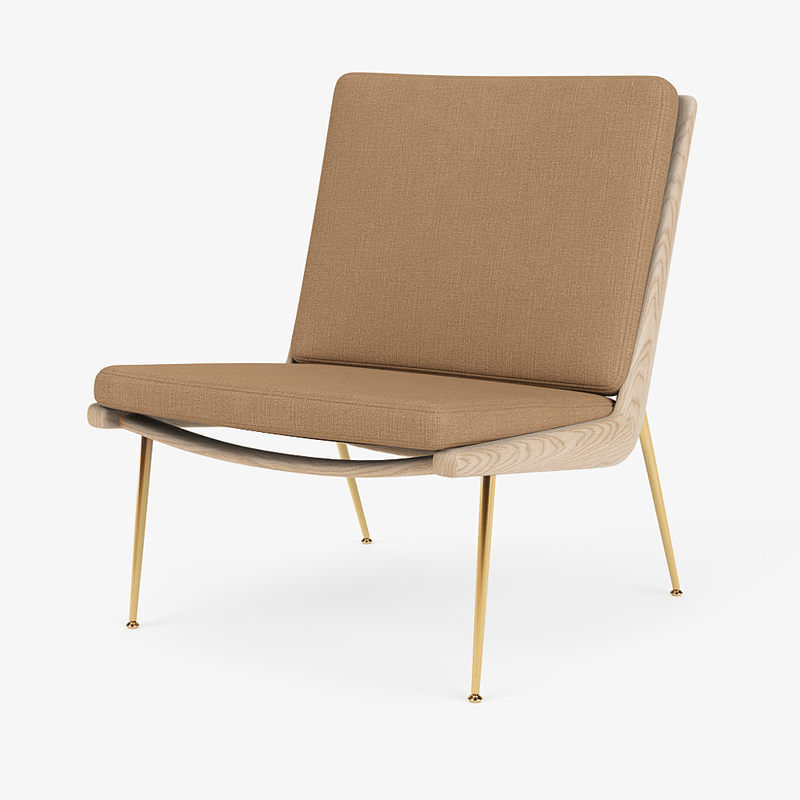 Boomerang Lounge Chair - Oiled Oak w/ Brass - &Tradition Chairs - Hot Madison 988 - HORNE