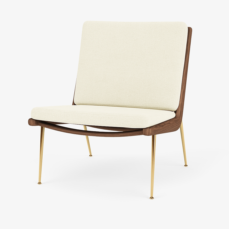 Boomerang Lounge Chair - Oiled Walnut w/ Brass - &Tradition Chairs - Hot Madison 988 - HORNE