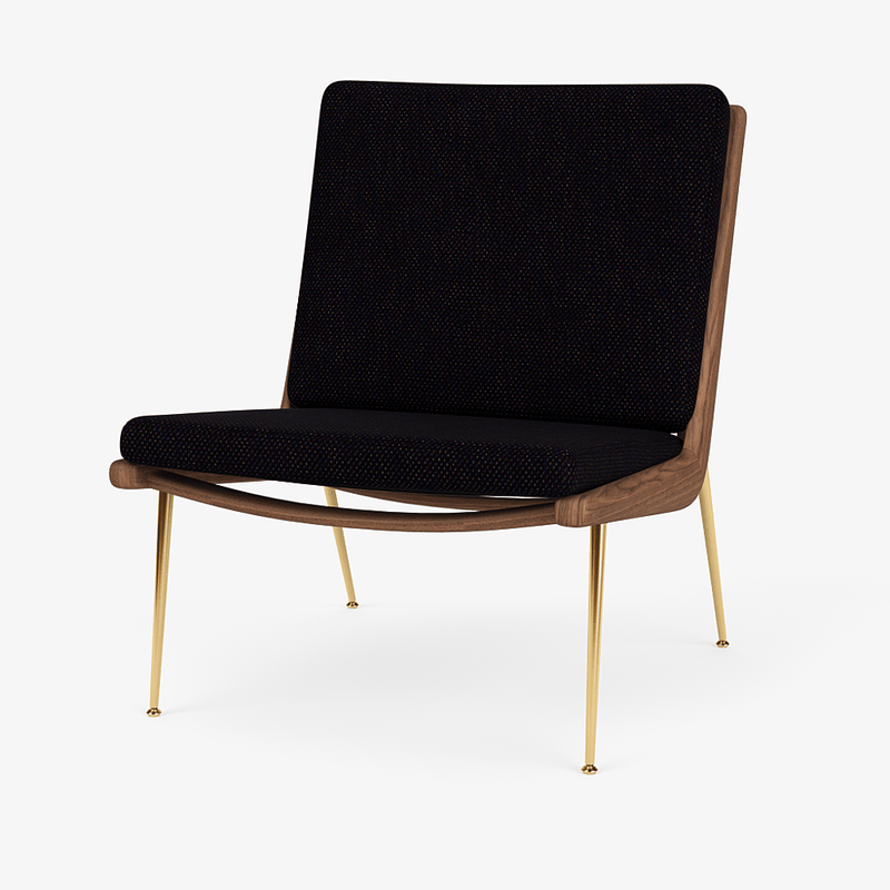 Boomerang Lounge Chair - Oiled Walnut w/ Brass - &Tradition Chairs - Hot Madison 988 - HORNE