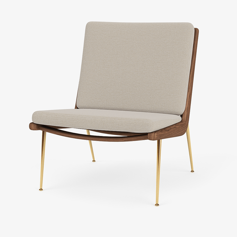 Boomerang Lounge Chair - Oiled Walnut w/ Brass - &Tradition Chairs - Hot Madison 988 - HORNE