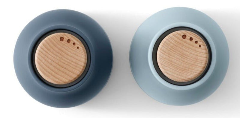 Bottle Grinders Small - Set of 2 - Audo Copenhagen - Kitchen Tools - Hunting Green - Walnut Lid - HORNE