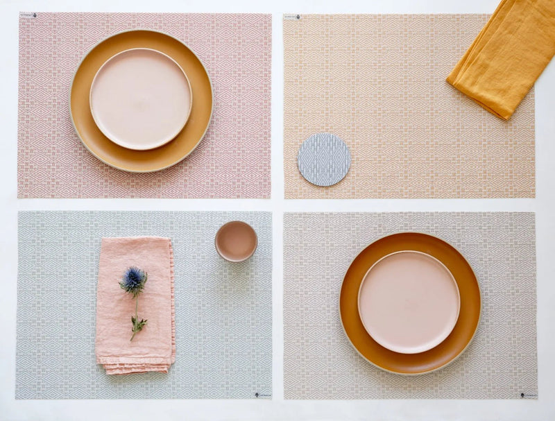 Boxwood Rectangle Placemat - Set of 4 - Chilewich - Kitchen + Table Linens - Abalone - HORNE