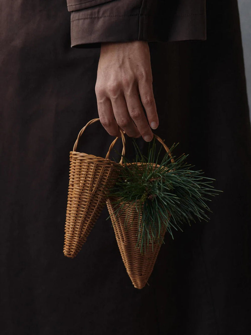 Braided Cones - Set of 2 - Ferm Living Art + Objects - HORNE