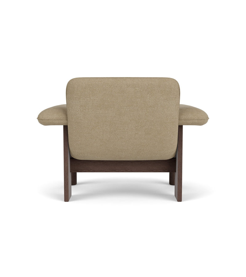 Brasilia Lounge Chair, Low Back - Textile - Audo Copenhagen - Chairs - Dark Stained Oak - Audo Boucl√© 02 - HORNE