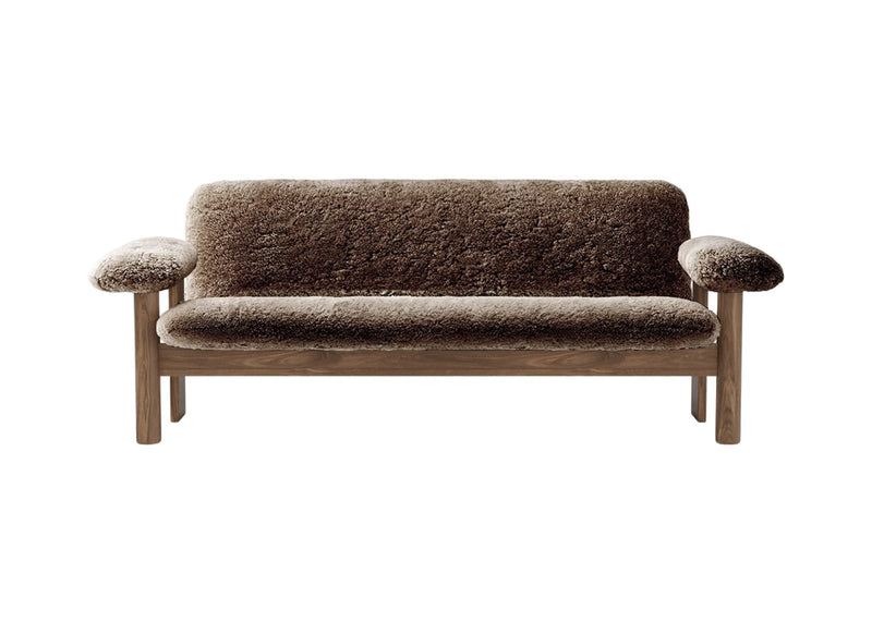 Brasilia Sofa - Sheepskin - Audo Copenhagen - Sofas - Natural Oak - Sahara - HORNE