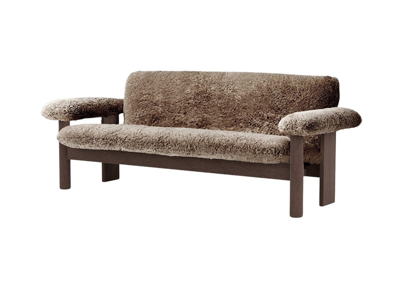Brasilia Sofa - Sheepskin - Audo Copenhagen - Sofas - Natural Oak - Sahara - HORNE