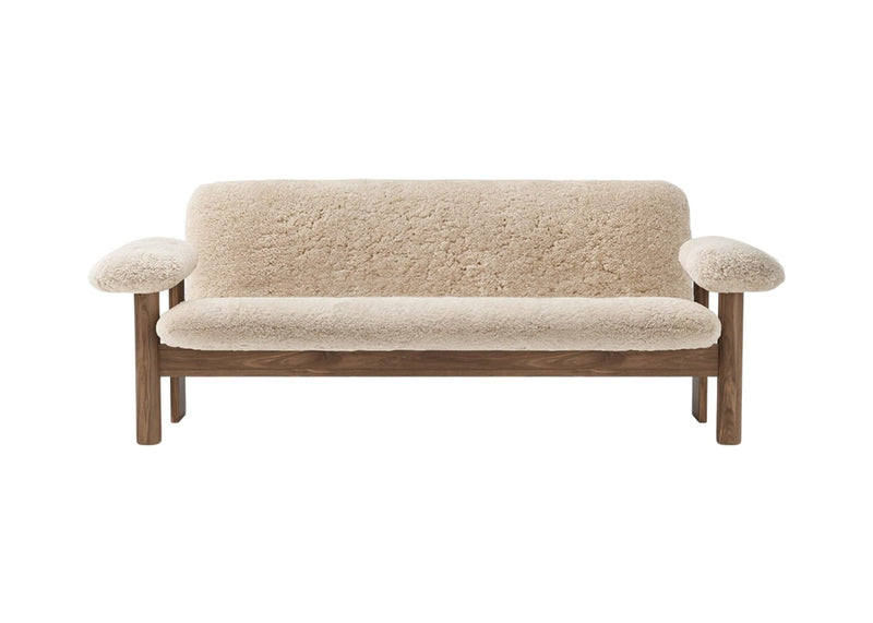 Brasilia Sofa - Sheepskin - Audo Copenhagen - Sofas - Natural Oak - Sahara - HORNE