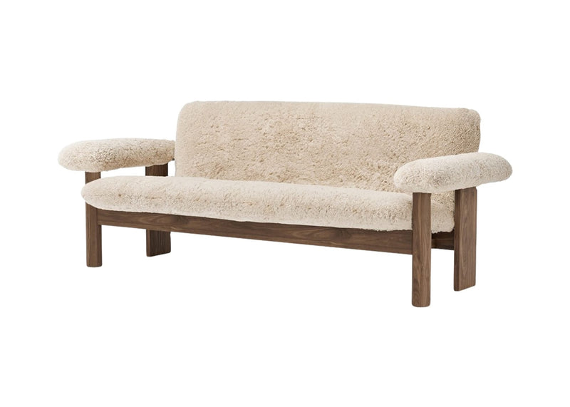 Brasilia Sofa - Sheepskin - Audo Copenhagen - Sofas - Natural Oak - Sahara - HORNE