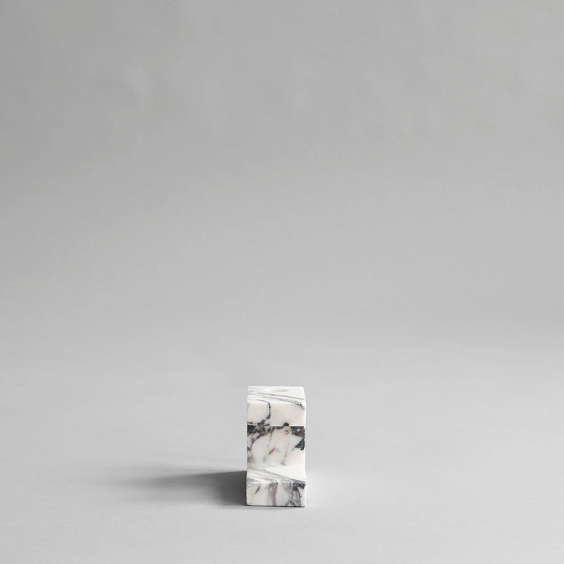 Brick Candle Holder - 101 Copenhagen Candle Holders - Calacatta - Low - HORNE