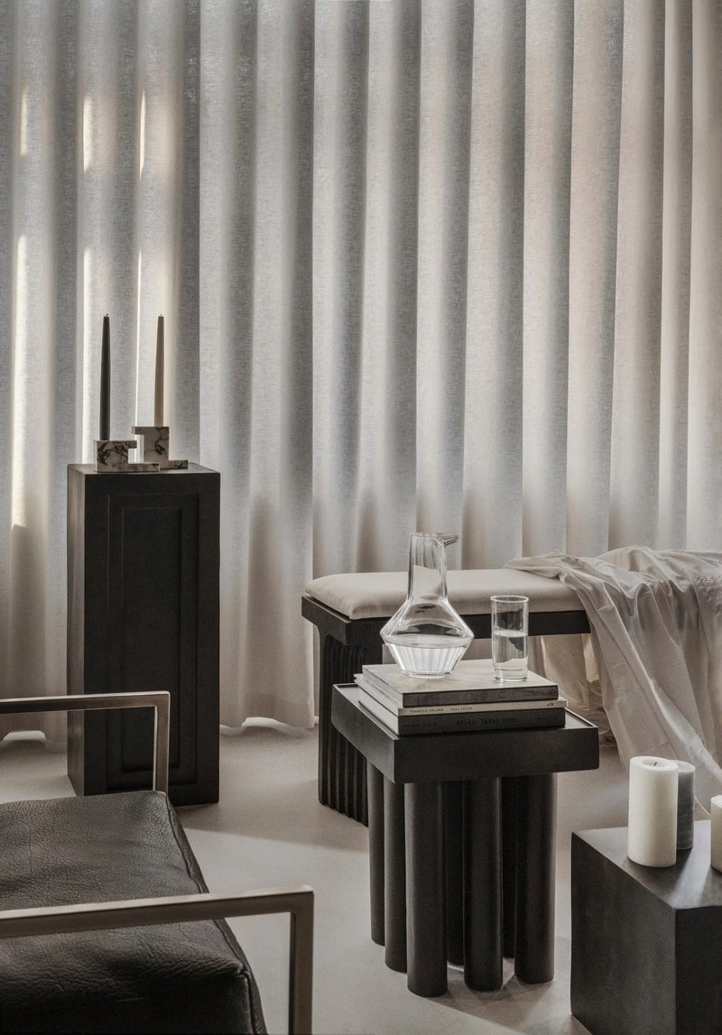 Brick Candle Holder - 101 Copenhagen Candle Holders - Calacatta - Low - HORNE