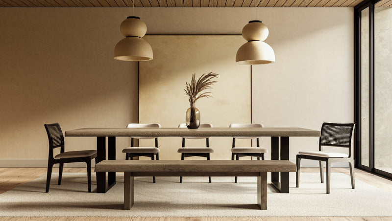 Brooks Dining Table - U Base - Urbia Tables - Americano - Black - Small - HORNE