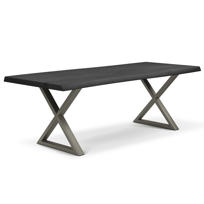 Brooks Dining Table - X Base - Urbia Tables - Americano - Black - Small - HORNE