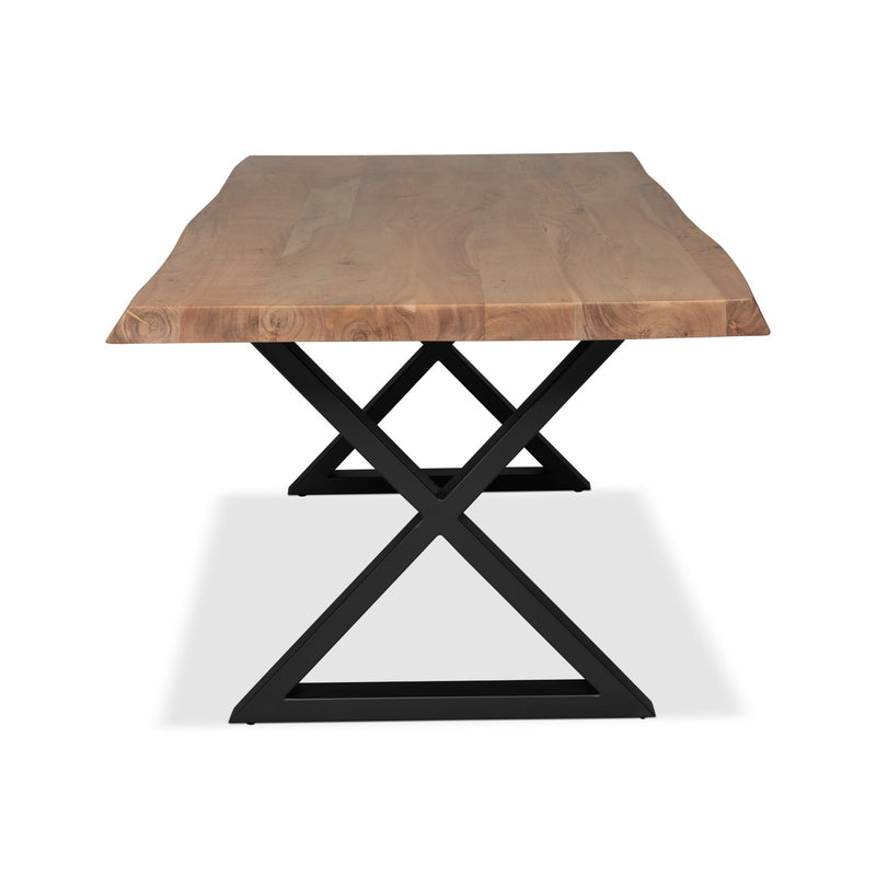 Brooks Dining Table - X Base - Urbia Tables - Americano - Black - Small - HORNE