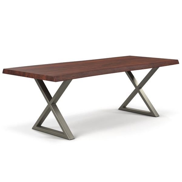 Brooks Dining Table - X Base - Urbia Tables - Americano - Pewter - Small - HORNE