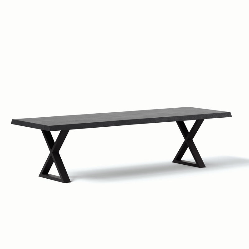 Brooks Dining Table - X Base - Urbia Tables - Americano - Black - Small - HORNE