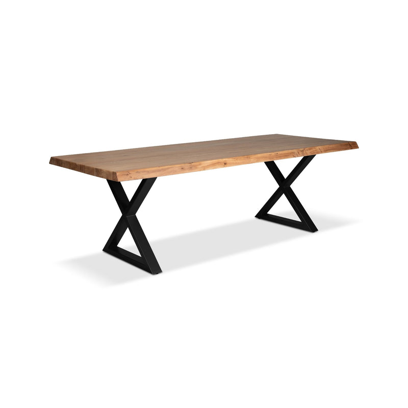 Brooks Dining Table - X Base - Urbia Tables - Americano - Black - Small - HORNE