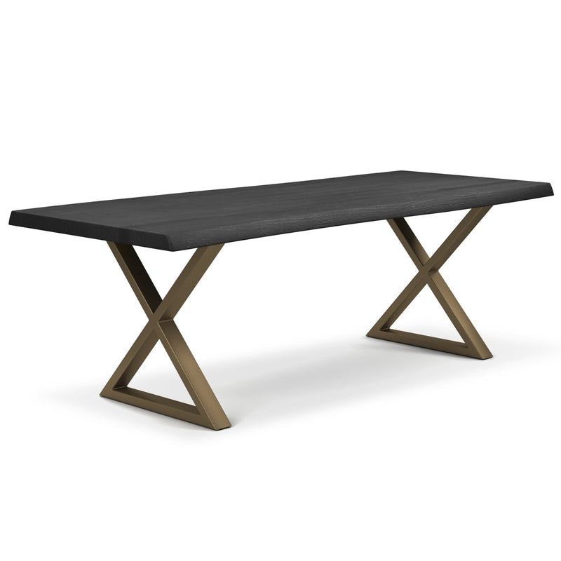 Brooks Dining Table - X Base - Urbia Tables - Americano - Black - Small - HORNE