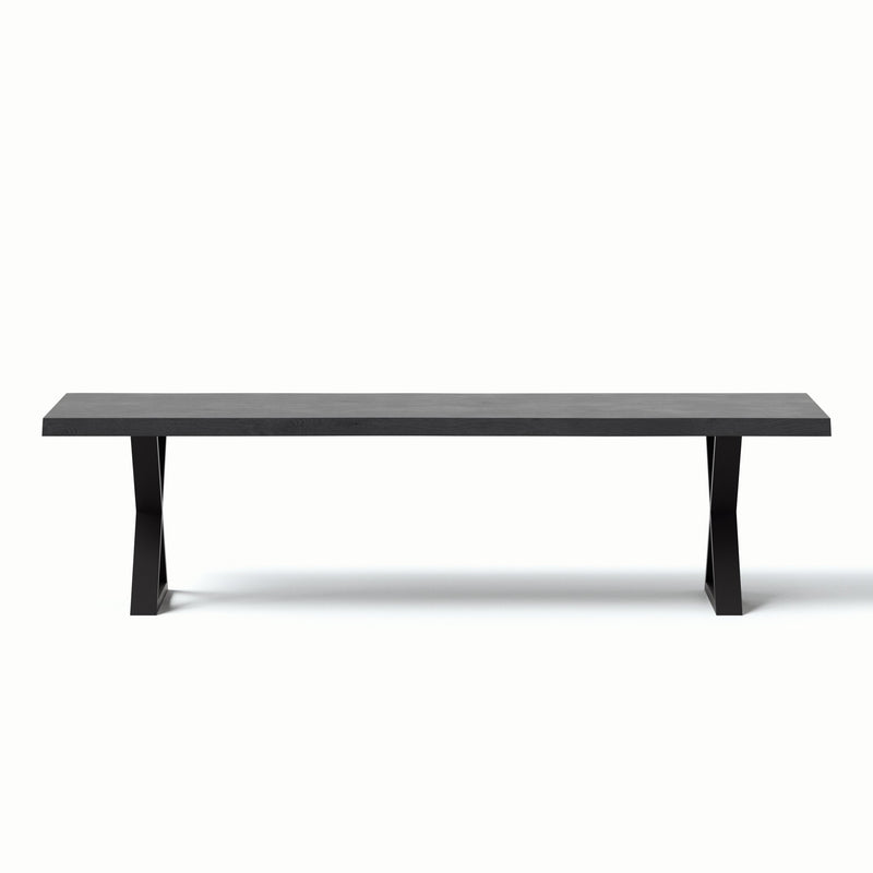 Brooks Dining Table - X Base - Urbia Tables - Americano - Black - Small - HORNE