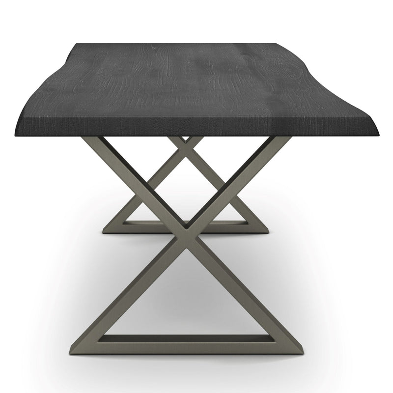 Brooks Dining Table - X Base - Urbia Tables - Americano - Black - Small - HORNE