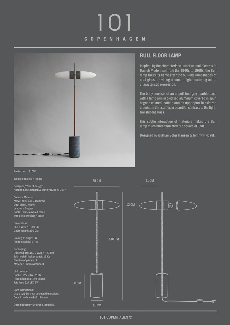 Bull Floor Lamp - 101 Copenhagen Lighting - HORNE