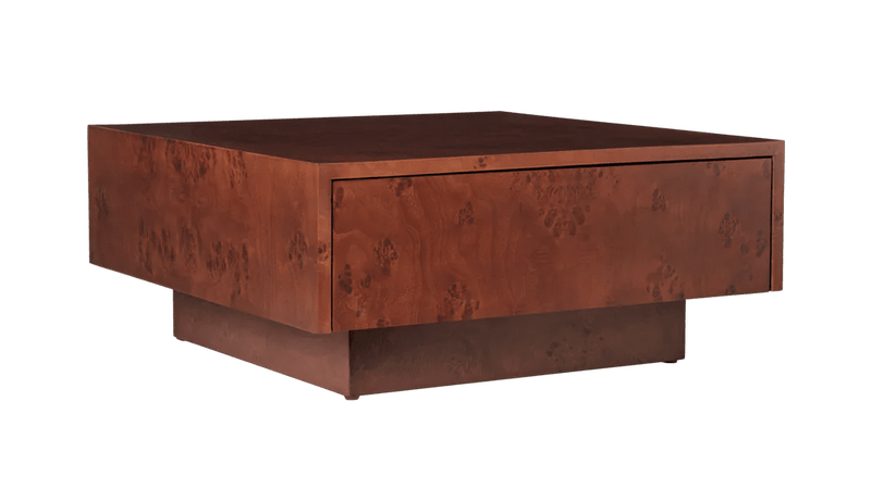 Burl Storage Coffee Table - Ferm Living Table + Task - Dark Stained - HORNE