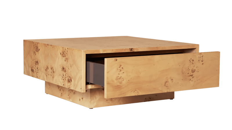 Burl Storage Coffee Table - Ferm Living Table + Task - Dark Stained - HORNE