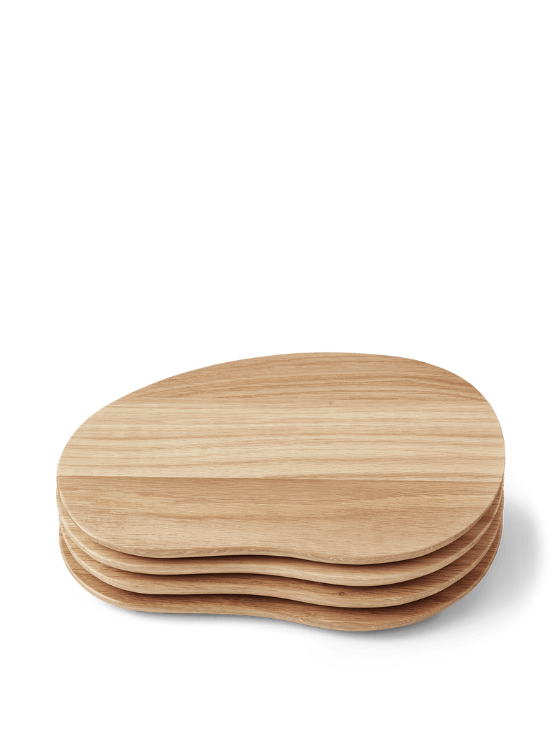Cairn Butter Boards - Set of 4 - Ferm Living - Serveware - Oak - HORNE