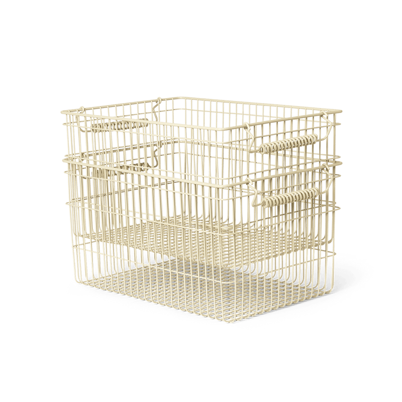 Ferm Living Cala Baskets - Set of 2 - Ferm Living - Bath - Cashmere - HORNE