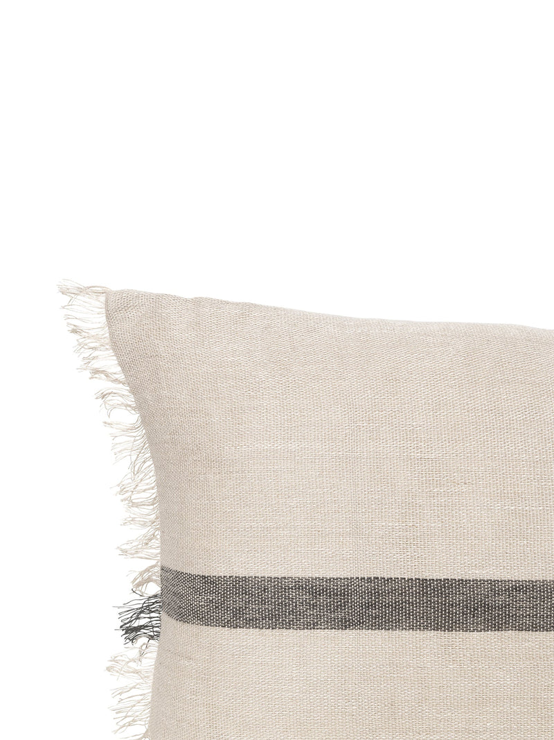 Calm Cushion - Ferm Living - Bedding + Pillows - Camel/ Black - 19.7