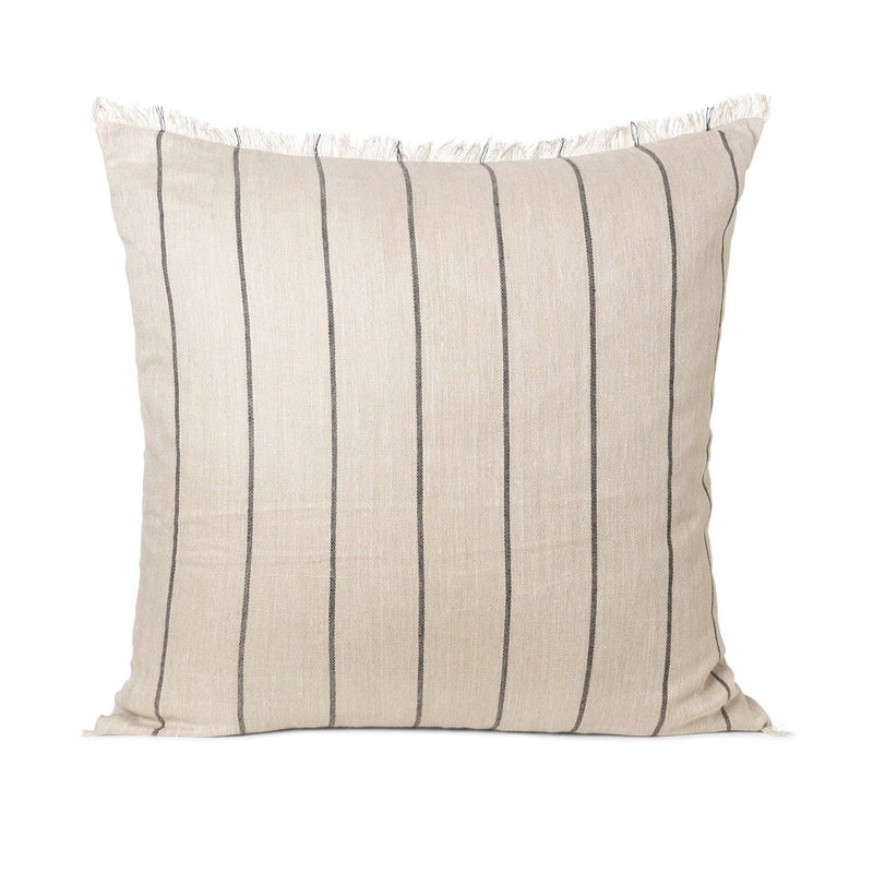 Calm Cushion - Ferm Living - Bedding + Pillows - Camel/ Black - 19.7