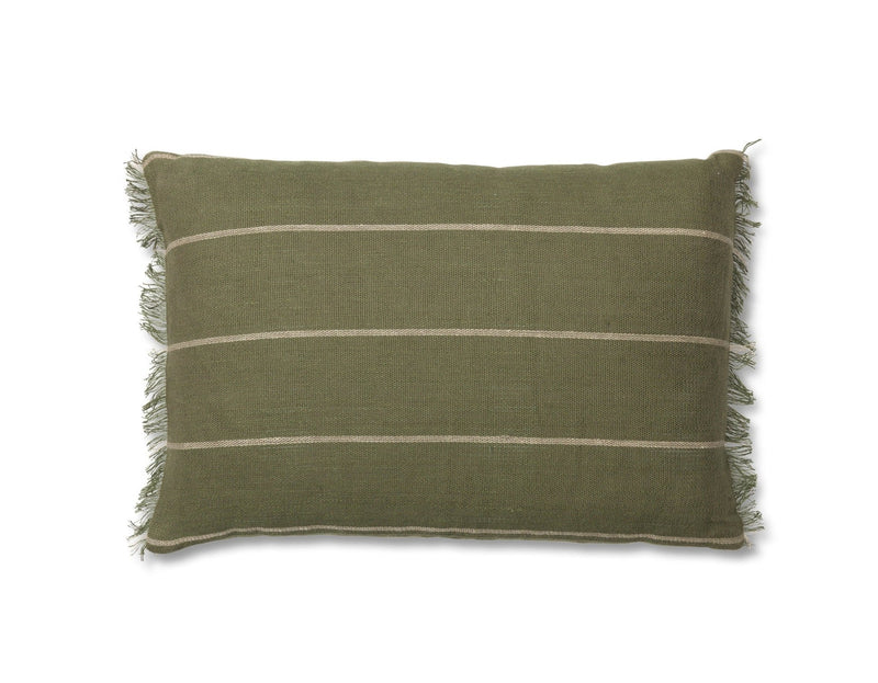 Calm Cushion - Ferm Living - Bedding + Pillows - Camel/ Black - 19.7